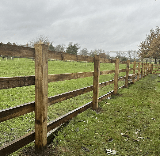 Rural fencing and paddock boundary