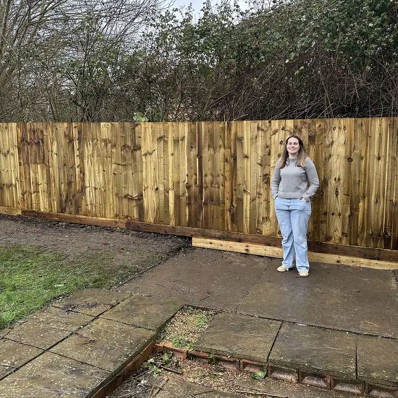 Garden Fence Installation detail
