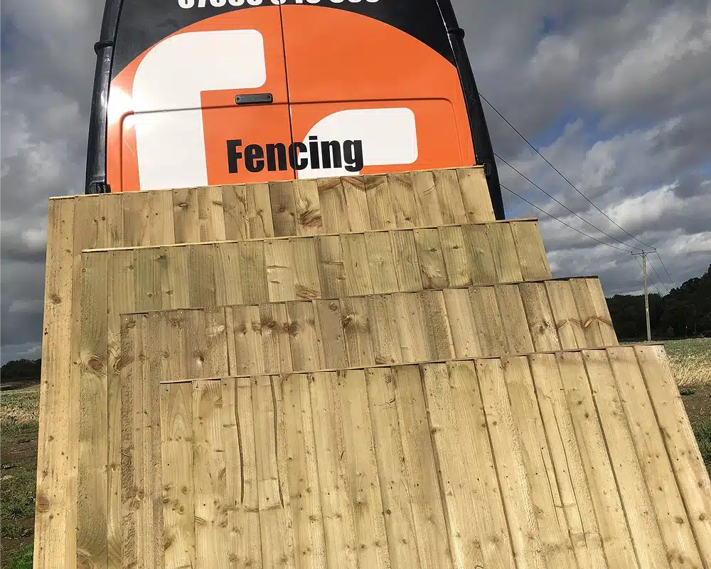 Finished garden fencing